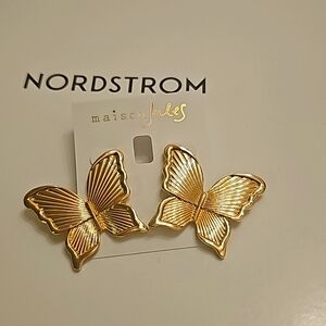 New butterfly earings